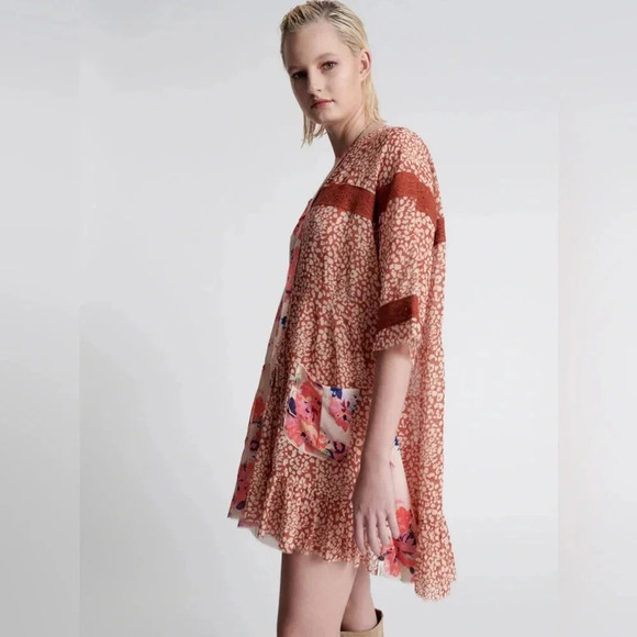 One Teaspoon NWT Night Dance Asymmetric Babydoll Dress Oversized - Picture 4 of 7